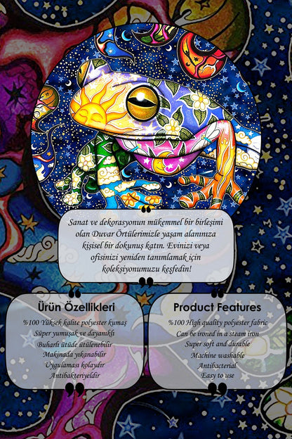 Renklerin Dansı: Psikedelik Rüya ve Sevimli Kurbağa