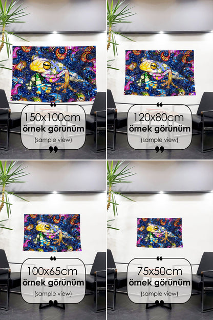 Renklerin Dansı: Psikedelik Rüya ve Sevimli Kurbağa