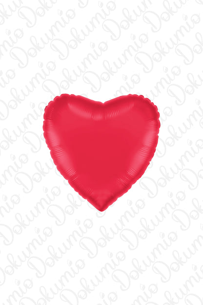 Kırmızı Kalp Folyo Balon ( 45cm ) 18"