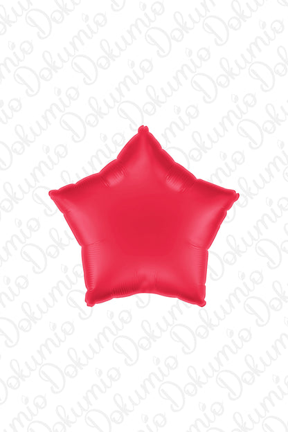 Kırmızı Yıldız Folyo Balon ( 45cm ) 18"