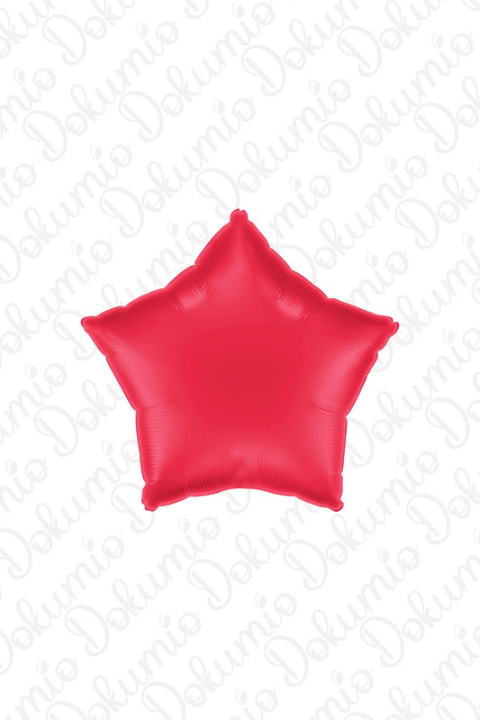 Kırmızı Yıldız Folyo Balon ( 45cm ) 18"