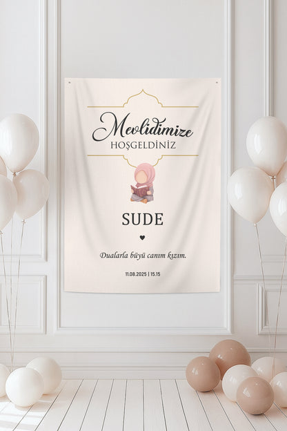 Kişiye Özel Mevlid Günü Duvar Örtüsü (#134)