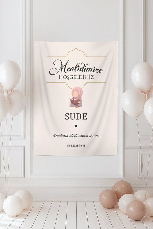 Kişiye Özel Mevlid Günü Duvar Örtüsü (#134)