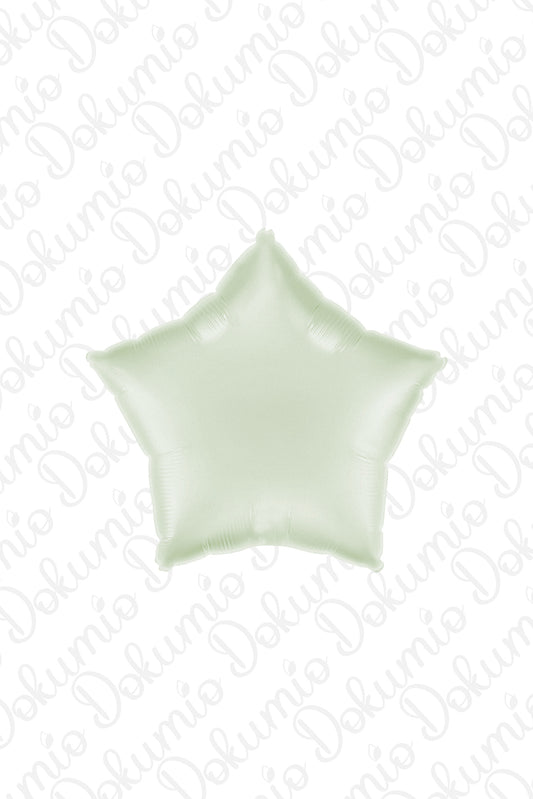 Retro Yeşil Yıldız Folyo Balon ( 45cm ) 18"