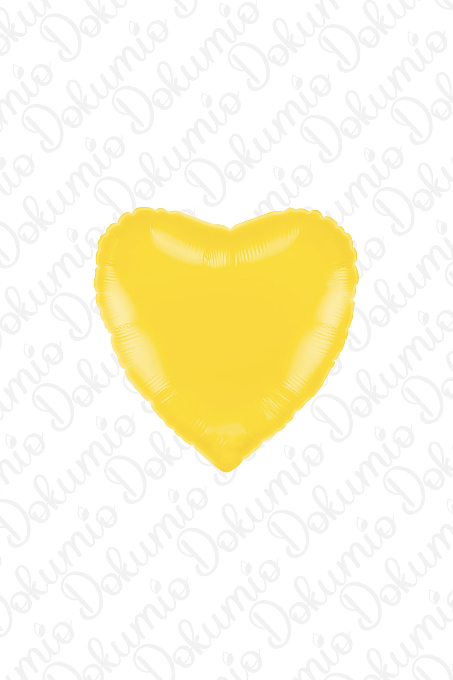 Sarı Kalp Folyo Balon ( 45cm ) 18"