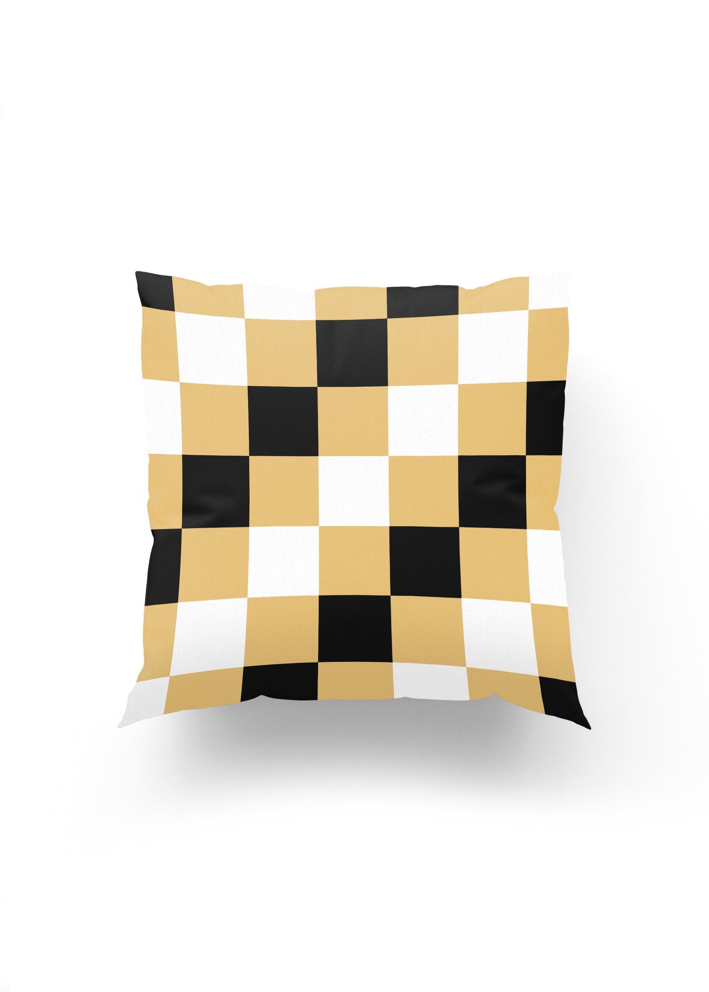 Vintage Grid – Modern Dama Desenli Kırlent Kılıfı