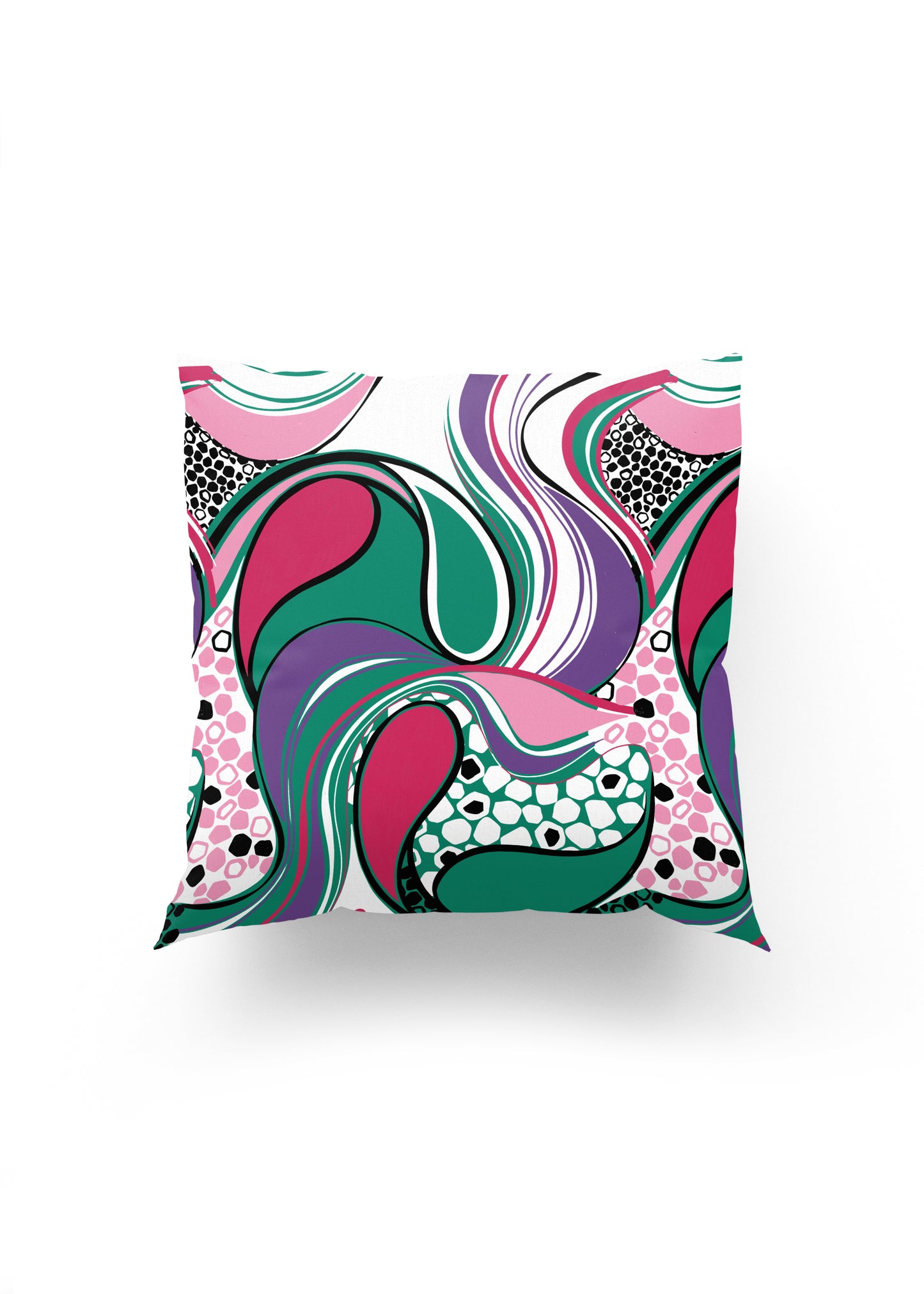 Renk Dalgası: Şal Desenli Pop-Art Kırlent Kılıfı